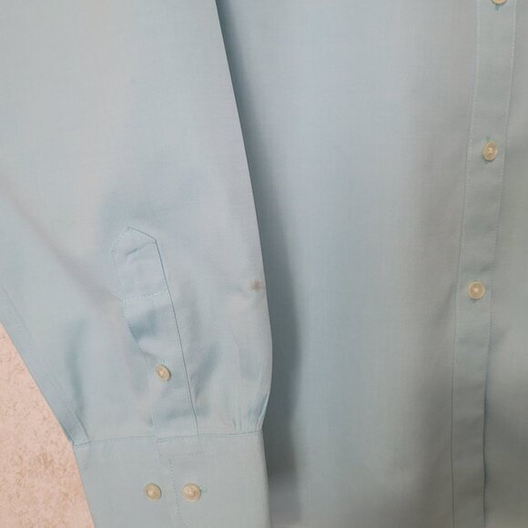 Blue Womens Button Blouse Long Sleeve No Iron Jones New York Size XL - Picture 14 of 15